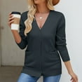 thumbnail image 2 of hotojiny Cardigan Sweater for Women Long Sleeve Button down Cardigans Coverups Fall Lightweight Outwear Tops with Pocket, 2 of 4