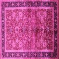 thumbnail image 1 of Ahgly Company Indoor Square Oriental Pink Industrial Area Rugs, 6' Square, 1 of 4