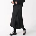 thumbnail image 1 of Functional Fashion Lightweight Polyester Mens Casual Culottes in Black, 1 of 10