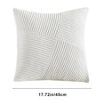 thumbnail image 3 of Jioakfa Bedding sofa Living Room Corduroy Patchwork Pillow Pillow Cover Modern Solid Color Bedside Cushion Back Cushion Cover White, 3 of 6