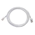 thumbnail image 2 of Buhbo Câble de Raccordement Ethernet UTP CAT 5E de 10 Pi, Blanc, 2 of 3