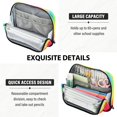 thumbnail image 5 of Standing Pencil Case with Base Large Capacity Stationery Pouch Pen Bag with Zipper for Women Men Tie-dyed Colorful Spiral Pattern, 5 of 7