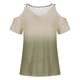 thumbnail image 4 of Camisas de Verano para las Mujeres Fuera Del Hombro Impreso Manga Corta Cuello Redondo, Camisas de Mujer Casual, 4 of 4