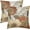 Rust Orange Yellow, variant on Vintage Flowers Pillow Covers 18x18 Inch Set of 2 Burgundy Floral Leaves Decorative Square Throw Pillows for Couch Rustic Square Pillow Cases Home Decor for Living Room Sofa Porch Outdoor