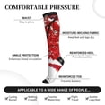 thumbnail image 3 of Lsque Red Maple Leaf Pattern Sport Compression Socks for Men & Women 15-20 mmHg Knee High Nurse Pregnant Running Medical and Travel Athletic, 3 of 6
