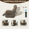 thumbnail image 3 of Extra-Wide Big Man Power Lift Recliner for Elderly Adults 28 Inch Wide Chair, HSUNNS Lay Flat Lift Chair with Heat Massage, Cup Holder & Wireless Phone Charger, USB Type C Charging, Big Tall 400 lbs, 3 of 8