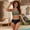 A Army Green, variant on HAPIMO Women's Bikini Sets Two Piece Swimsuits Straps Top with High Waisted Bottom Summer Beach Vacation Swimming Sets Women's Seaside Clothes with Chest Pad Green XL