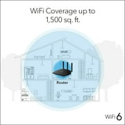 NETGEAR - AX1800 WiFi 6 Router, 1.8Gbps (RAX10)