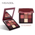 thumbnail image 2 of Paleta de sombras de ojos de 9 colores, maquillaje colorido mate, brillo, sombra de ojos, pigmento en polvo #2, 2 of 8