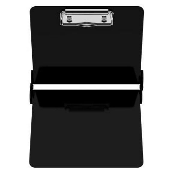Mini Clipboard, Black - Pocket Size ISO Clipboards for On-The-Go Notes & Receipts - Lightweight Aluminum Construction with Free Notepad