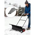 thumbnail image 1 of Bingirl Pousse-Neige en Acier Robuste de 36 Pouces de Large avec Roues, Angle et Hauteur Réglables, Poignée Ergonomique pour Dégagement d'Allée et de Trottoir, 1 of 9