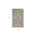thumbnail image 4 of HomeRoots 480247 3 x 5 ft. Beige & Gray Oriental Power Loom Non Skid Rectangle Area Rug, 4 of 8