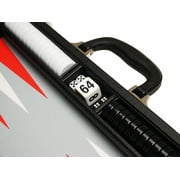 Silverman & Co. 16-inch Premium Backgammon Set - Medium - Black/Scarlet Red
