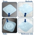 thumbnail image 6 of Clear Plastic Silicone Floor Drain Cover Mat with Non-Slip Grip and Odor Barrier for Bathroom and Kitchen Sinks, Prevents Leaks and Slips, Easy Clean Design(Blue),Ccwuwei, 6 of 9