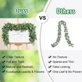 thumbnail image 3 of 2Pcs Eucalyptus Garland, 5.9FT Greenery Garland, Green Garland with Flowers, Artificial Faux Silver Dollar Eucalyptus Leaves Vines for Table Home Wedding Mantle Party Indoor Outdoor Decor, 3 of 5