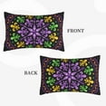 thumbnail image 2 of Hirioo Mardi Gras5 for Plush Pillow Cover for Bedroom and Living Room ,Elegant, Comfortable Home Decor-14"x20", 2 of 6
