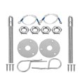 thumbnail image 1 of Universal Mount Bonnet Hood Pin Lock Latch Kit Racing Sport Car Alloy, 1 of 5