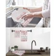 thumbnail image 5 of Red Plaid Farmhouse Kitchen Dish Towels for Drying Dishes Set of 3, Watercolor Cute Country Pigs Checkered Waffle Weave Microfiber Hand Tea Bathroom Towels Quick Dry & Absorbent Towel 15.7x23.6, 5 of 7