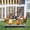 Orange, variant on Anoncndin Long Chicken Feeder, 45" Chicken Feeder And Duck Feeder Stainless Steel, Double Sided Poultry Feeders With Crossbar Large Capacity For Chicken Duck Goose