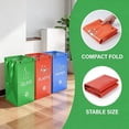 thumbnail image 5 of 3 Pack 40L Color-Coded Recycling Bins with Handles, for Paper Plastic Glass, Home Kitchen Garage, 5 of 9
