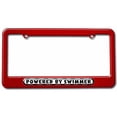 thumbnail image 1 of Powered By Swimmer License Plate Tag Frame, Multiple Colors, 1 of 1