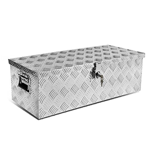 DNA Motoring TBOX T1 30 ALU Rear Truck Bed Trailer Key Lock Aluminum Storage Tool Box
