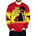 thumbnail image 3 of Ripple Junction Pulp Fiction Say Merry Xmas Again Ugly Christmas Sweater Red, 3 of 12