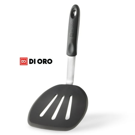 Turner Black Handle - Chef Series FLEX Round Turner Spatula 600ºF Heat-Resistant Flexible Silicone Pancake Spatula + 100% Lifetime Guarantee!