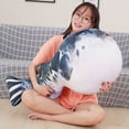 thumbnail image 2 of 20-100cm nuevo bajo juguetes de peluche animales marinos almohada pez delfín muñeca tiburón dibujos animados suave almohada para dormir regalo para niños, 2 of 5