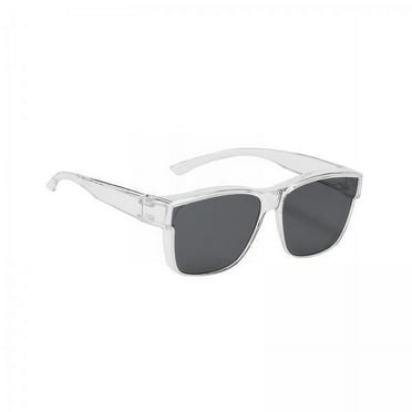 Milageto 2xDriving Glasses Cycling Traveling Eyewear Outdoor Women Rectangle Sunglasses Clear Gray