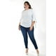 thumbnail image 5 of Blusa con Detalle de Perlas Roman Fashion Tallas Extras 1815 Blanco 36, 5 of 7