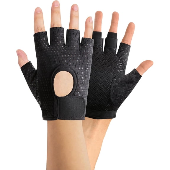 Eophmi Gym Gloves Women Weight Lifting Gloves Women Workout Gloves Women Weightlifting Gloves For Women For Weightlifting Cycling Strength Training Fitness (Black)