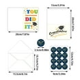 thumbnail image 3 of 12 Pack Graduation Cards Bulk, Graduation Cards Assortment with Envelopes and Seal Sticker, Congratulations Grad for College High School Graduation Gifts Party Supplies,Graduation gifts, 3 of 9