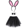 thumbnail image 2 of WOYY Girls Bunny Party Dance Performance Tutu Skirt Accessories Outfits Children's Clothes Sets, 2 of 8