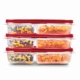 thumbnail image 4 of Rubbermaid Food Storage Container Set with Dividers, 5.1 Cup, Red, Pack of 3, 4 of 6
