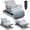 Gray,White, variant on Leavader Adjustable Electric Lift Bed for Seniors - Wired Remote Control with One-Touch Backrest Lift & Leg Lowering, Assisted Bed w/Mattress & Detachable Meal Tray, Safe Standing/Sitting/Lying Aid