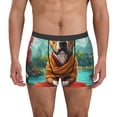 thumbnail image 1 of Fotbe Meditating French Bulldog Calzoncillos Tipo Boxer con Bolsa de Soporte Total para Hombre, X-Temp Fresco, Transpirable y de Secado Rápido-Large, 1 of 5