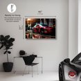 thumbnail image 5 of Fast And Electric Racing Car Print Man Cave Canvas Wall Art by Notoriart, Silver Floater Frame, 45"x30", 5 of 7