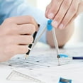 thumbnail image 4 of pitrice Math Geometry Kit Compass Set Protractor Tool Classroom Geometry Triangle Ruler School Teachers Blue, 4 of 9