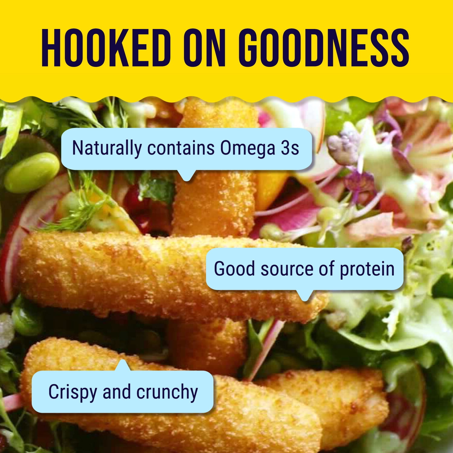 Gorton’s Crunchy Breaded Fish Sticks, Wild Caught Pollock, 52 Count