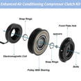 thumbnail image 4 of Kit de embrague del compresor de aire acondicionado para Ford Explorer Flex 2013-2019 para Ford Police Interceptor Taurus para Lincoln MKS MKT MKZ para 7SBH17C Embrague del compresor AC No.198342, 4 of 8