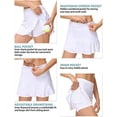 thumbnail image 4 of Faldas de tenis deportivas para mujer, faldas pantalón ligeras para golf, correr, hacer ejercicio con pantalones cortos deportivos, falda corta para mujer, falda deportiva para fitness y, 4 of 5