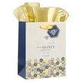 thumbnail image 3 of Christian Art Gifts Medium Portrait Inspirational Scripture Gift Bag, Tag & Wrapping Tissue Paper Set for Women: Kind Words are Like Honey Bible Verse, Soft White, Yellow, Gold & Navy, Cute Bumblebee, 3 of 3