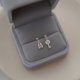 thumbnail image 2 of Pendientes de plata de ley 925 auténtica para mujer, aretes con cierre de Llave de Oro de 14K, joyería para Piercing, venta al por mayor, 2 of 2