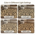 thumbnail image 7 of ODIKA 9'x12' Beige Abstract Please Washable Area Rug Geometric Border With Playful Curves And Dots Design for Master Suite, California King, Under Bed, Non-Shedding, Easy Care, 7 of 7