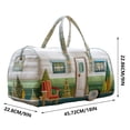 thumbnail image 2 of Printed Travel Duffel Bag, Large Capacity Overnight Bag With Shoulder Strap And Easy Carry Handles, Lightweight Weekend Tote Organizer, For Road Trips Travel Sports, 2 of 8