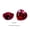 red-3X3mm 2pcs, variant on Lab-Created Heart Shape Faceted Dark Red Ruby Beads, Synthetic Man-Made DIY Jewelry Making Accessories