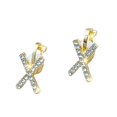 thumbnail image 2 of SmartBy 1 Pair Clip Earrings Bow Tassels Jewelry Non-piercing Rhinestones Drop Earrings Birthday Gifts, 2 of 7