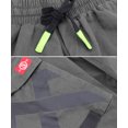 thumbnail image 3 of Men's Casual Cargo Pocket Pants Gym Workout Athletic Sport Drawstring Joggers (Grey, M), 3 of 3