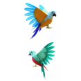 thumbnail image 1 of 2 uds estatua de loro simulada realista ornamento de loro guacamayo realista naranja Cola Estatua de loro, 1 of 8